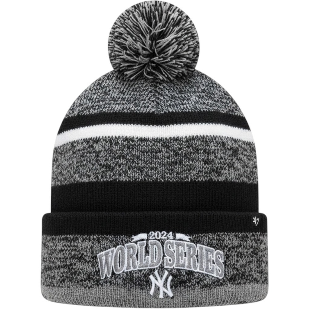 '47 Beanie Unisex OSFA Navy 2024 World Series NY Yankees Knit Pom Winter Cozy